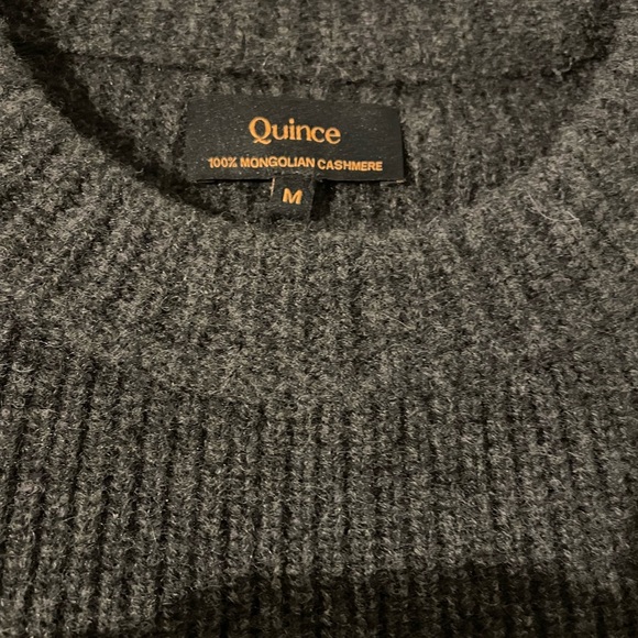 Quince 100% Mongolian Cashmere Fisherman’s Crewneck Sweater M - Picture 3 of 6